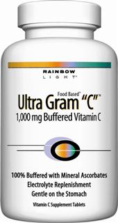 Ultra Gram C (1000 mg Buffered Vitamin C - 90 tablets)* Rainbow Light