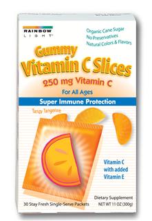 Gummy Vitamin C Slices (30 packets)* Rainbow Light