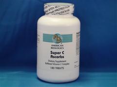 Super C Ascorbs (180 tablets) American Biologics