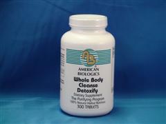 Whole Body Cleanse Detoxify (300 tablets) American Biologics