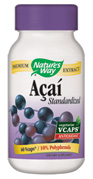 Acai Standardized 1000mg (60 VCaps) Nature's Way