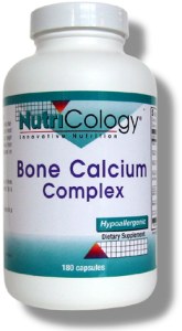 Bone Calcium Complex (180 capsules) NutriCology