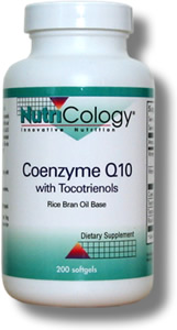 Coenzyme Q10 with Tocotrienols (200 softgels) NutriCology