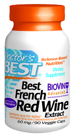 Best French Red Wine Extract (60mg 90 vegi capsules)
