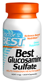 Best Glucosamine Sulfate (500 mg 300 capsules) Doctor's Best