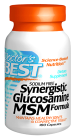 Synergistic Glucosamine & MSM Formula (180 capsules) Doctor's Best