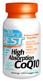 High Absorption CoQ10 (100 mg 120 vegi capsules) Doctor's Best