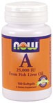 Vitamin A 25,000 IU (100 Softgels) NOW Foods