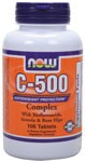 Vitamin C-500 Complex (Vegetarian 100 Tabs) NOW Foods