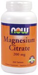 Magnesium Citrate 200 mg (250 Tabs) NOW Foods