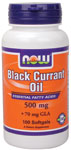 Black Currant Oil (100 softgels 70 mg) NOW Foods