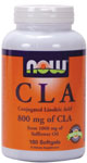 CLA (180 softgels 800 mg) NOW Foods