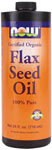 Organic Flax Seed Oil (24 Oz) NOW Foods