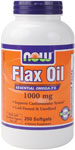 Organic Flax Oil (250 softgels 1000 mg) NOW Foods