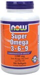 Super Omega 3-6-9 (180 softgels 1200 mg) NOW Foods