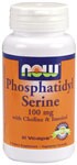 Phosphatidyl Serine (100 mg 60 Vcaps) NOW Foods