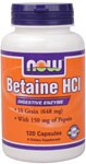 Betaine Hcl 10Gr (120 Caps) NOW Foods