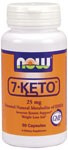 7-Keto (90 Vcaps 25 mg) NOW Foods