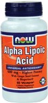 Alpha Lipoic Acid (60 Vcap 600 mg) NOW Foods