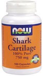 Shark Cartilage (100 Caps 750 mg) NOW Foods