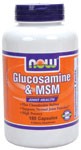 Glucosamine & M.S.M (180 Caps 750/250 mg) NOW Foods