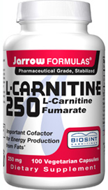 L-Carnitine (250 mg 100 capsules) Jarrow Formulas