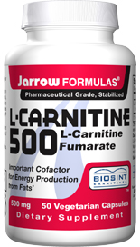 L-Carnitine  (500 mg 50 capsules) Jarrow Formulas