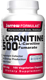 Super L-Carnitine  (500 mg 100 capsules) Jarrow Formulas