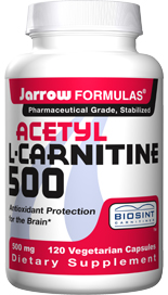 Acetyl L-Carnitine (500 mg 120 capsules) Jarrow Formulas