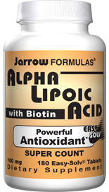 Alpha Lipoic  (100 mg 180 tablets) Jarrow Formulas