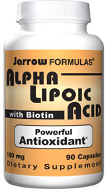 Alpha Lipoic Acid (100 mg 90 capsules) Jarrow Formulas