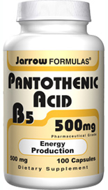 Pantothenic Acid (500 mg 100 capsules) Jarrow Formulas
