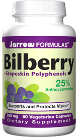 Bilberry plus Grapeskin polyphenols (280 mg 60 capsules) Jarrow Formulas