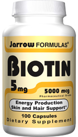 Biotin (5 mg 100 capsules) Jarrow Formulas