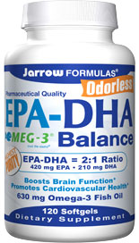EPA-DHA Balance (630 mg 120 softgels) Jarrow Formulas