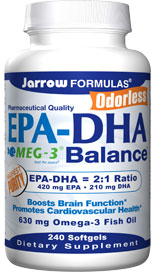 EPA-DHA Balance (630 mg 240 softgels) Jarrow Formulas