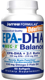 EPA-DHA Balance (630 mg 60 softgels) Jarrow Formulas
