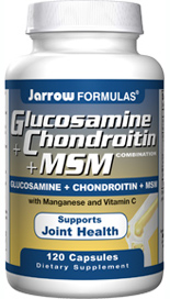 Glucosamine - Chondroitin plus MSM (120 capsules) Jarrow Formulas