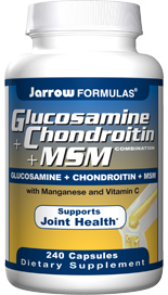 Glucosamine - Chondroitin plus MSM (240 capsules) Jarrow Formulas