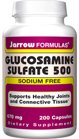 Glucosamine Sulfate (500 mg 200 capsules) Jarrow Formulas