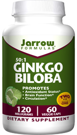 Ginkgo Biloba (120 mg 60 capsules) Jarrow Formulas
