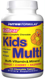 KidBear Kids Multi (120 chewable tablets) Jarrow Formulas