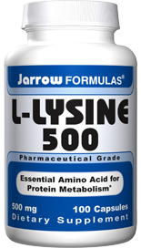 L-Lysine (500 mg 100 capsules) Jarrow Formulas