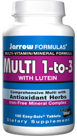 Multi 1-to-3 with Lutein (100 tablets) Jarrow Formulas