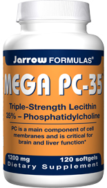 Mega PC-35, Lecithin (1200 mg 120 softgels) Jarrow Formulas