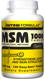 MSM 1000 (1000 mg 120 tablets) Jarrow Formulas