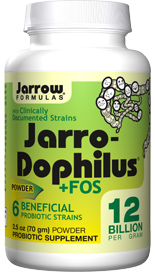 Jarro-Dophilus plus FOS Powder (12 billion organisms per grams 2.5 oz) Jarrow Formulas