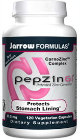 PepZinGI (37.5 mg 120 capsules) Jarrow Formulas