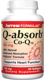 Q-Absorb Co-Q10 (100 mg 30 softgels) Jarrow Formulas