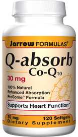 Q-Absorb Co-Q10 (30 mg 120 softgels) Jarrow Formulas